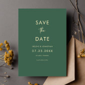Formele Elegante Minimalistische Moderne Bruiloft Save The Date