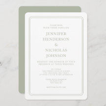 Formele Elegante Sage Green Wedding