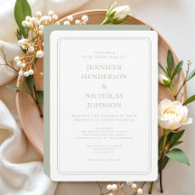 Formele Elegante Sage Green Wedding