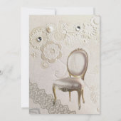 Formele elegante zwammen parijs bruiloft kaart (Achterkant)