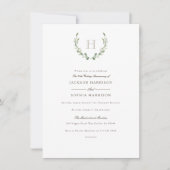 Formele en bijtende Greenery Jubileum uitnodigen Kaart (Voorkant)