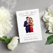 Formele en Elegante Bruiloft Bewaar de Datum Save The Date