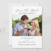 Formele en Elegante Bruiloft Bewaar de Datum Save The Date (Voorkant)