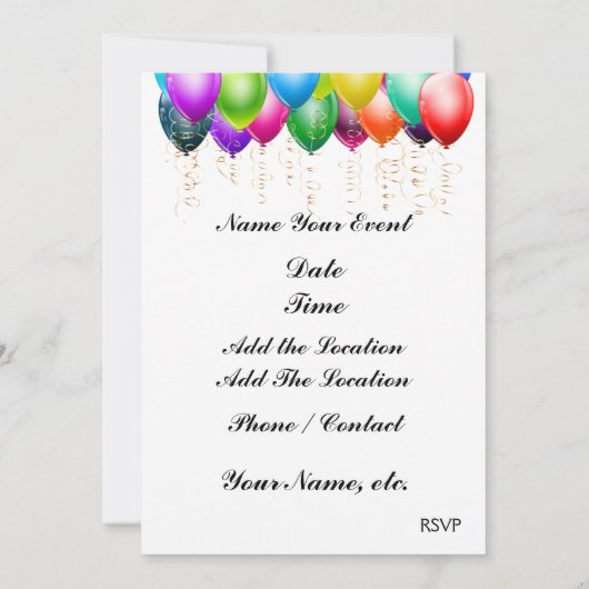 Formele en Leuke Uitnodiging (Achterkant)