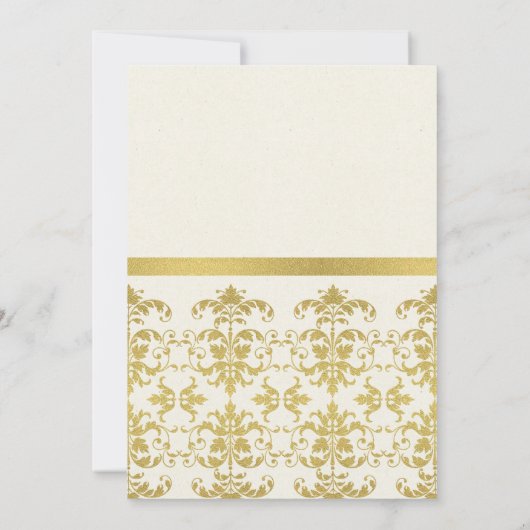 FORMELE FAUX GOLD DAMASK CLASSIC WORKSHOP EVAL KAART (Achterkant)