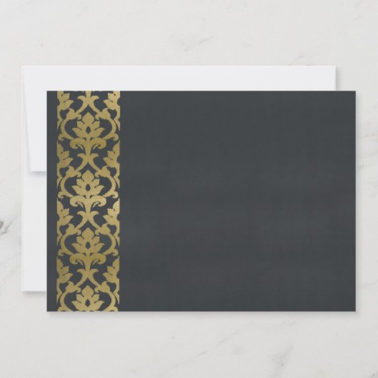 FORMELE FAUX GOLD NAVY DAMASK WORKSHOP EVAL KAART (Achterkant)