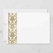 FORMELE FAUX GOLD WHITE DAMASK WORKSHOP EVAL KAART (Achterkant)