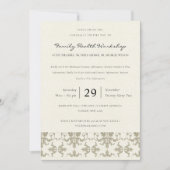 FORMELE FAUX SILVER DAMASK CLASSIC WORKSHOP EVAL KAART (Voorkant)