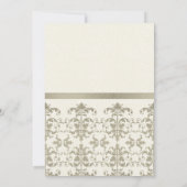 FORMELE FAUX SILVER DAMASK CLASSIC WORKSHOP EVAL KAART (Achterkant)