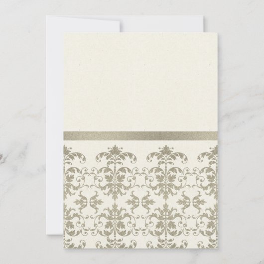 FORMELE FAUX SILVER DAMASK CLASSIC WORKSHOP EVAL KAART (Achterkant)