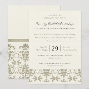 FORMELE FAUX SILVER DAMASK CLASSIC WORKSHOP EVAL KAART