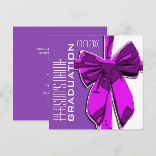 Formele feestelijke speciale gelegenheid CUSTOMIZE Kaart (Voorkant / Achterkant)