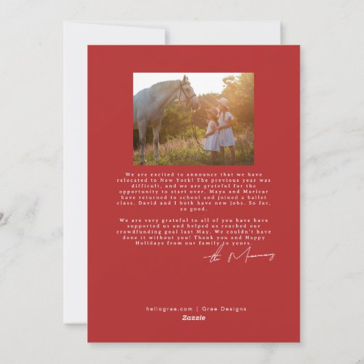 Formele feestkaart met wiet en kerstaven feestdagenkaart (Achterkant)