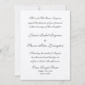 Formele flat bruiloft uitnodiging (Voorkant)