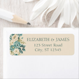 Formele Floral Gepersonaliseerde Retour Adres Labe Etiket