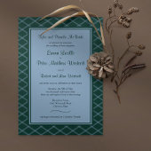 Formele Forest Art Deco Uitnodiging voor ontvangst