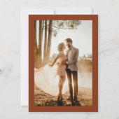 Formele foto Bewaar de datum Verloving bruiloft Ka Save The Date (Achterkant)