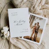 Formele foto save the date verlovings- en trouwkaa