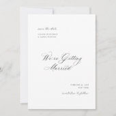 Formele foto save the date verlovings- en trouwkaa (Voorkant)