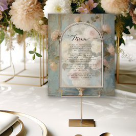 Formele Franse Bloemen Boeket Blauw in Roze Classi