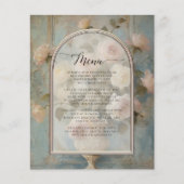 Formele Franse Bloemen Boeket Blauw in Roze Classi (Voorkant)