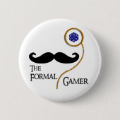 Formele gamer Badge Pin Ronde Button 5,7 Cm (Voorkant)