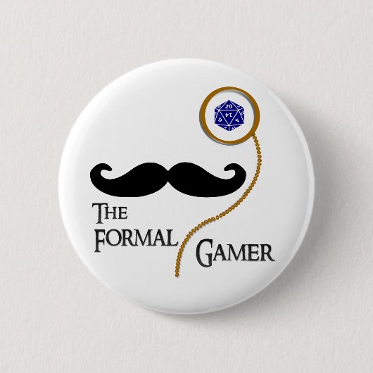 Formele gamer Badge Pin Ronde Button 5,7 Cm (Voorkant)