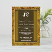 Formele gay verloving herfst laat herfstkleuren ac kaart (Staand voorkant)