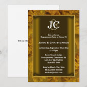 Formele gay verloving herfst laat herfstkleuren ac kaart (Voorkant / Achterkant)