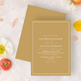 Formele Gold Classic Scripting Weddenschap Kaart