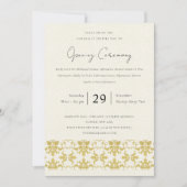 FORMELE GOLD DAMASK GRAND OPENING CEREMONY KAART (Voorkant)