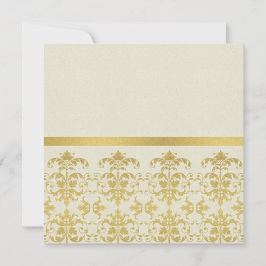 FORMELE GOLD WHITE DAMASK CLASSIC WORKSHOP EVAL KAART (Achterkant)