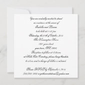 Formele Gothic voor zwarte en witte luchters Kaart (Achterkant)