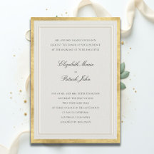 Formele Gouden Ecru Moderne Klassieke Elegante Bru