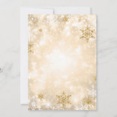 Formele gouden lint Corporate Holiday Party Rood Kaart (Achterkant)