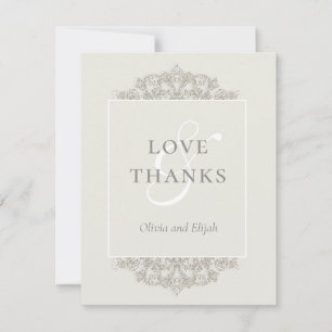 Formele Gouden Sparkle  Elegantie Bedankkaart