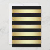 Formele Gouden Zwart & Wit Zeilboot Verjaardag Kaart (Achterkant)