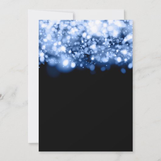 Formele Groot Open Blauwe Lichten Kaart (Achterkant)