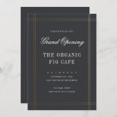 Formele Grote Opening van de Zaken Kaart (Voorkant / Achterkant)