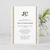 Formele homohuwelijk chique keltische classy Perso Kaart (Staand voorkant)