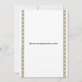 Formele homohuwelijk chique keltische classy Perso Kaart (Achterkant)