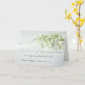 formele huwelijksuitnodiging met de adem van de kaart (Gele Bloem)