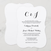 Formele huwelijksuitnodiging Verwoording van de ou Kaart (Voorkant / Achterkant)