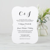 Formele huwelijksuitnodiging Verwoording van de ou Kaart (Staand voorkant)