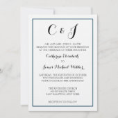 Formele huwelijksuitnodiging Verwoording van de ou Kaart (Voorkant)