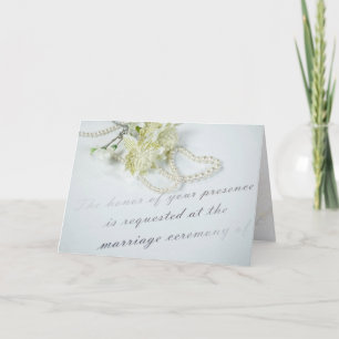 formele huwelijksuitnodiging voor nieuwigheden kaart