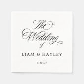 formele huwelijksvoltrekking servet (Voorkant)