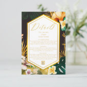 Formele Kaart voor Tropische Bestemmingsweddenscha (Staand voorkant)