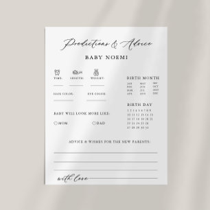 Formele kalligrafie Baby Voorspelling en Advies Ka