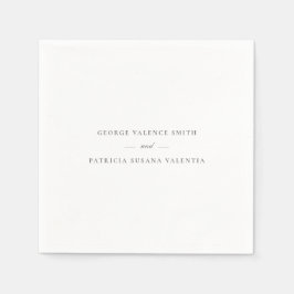 Formele kalligrafie Elegant | Weddenschap Servet